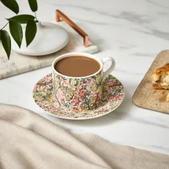 Morris u0026 Co Morris & Co Porcelain Tea Cup & Saucer - Golden Lily