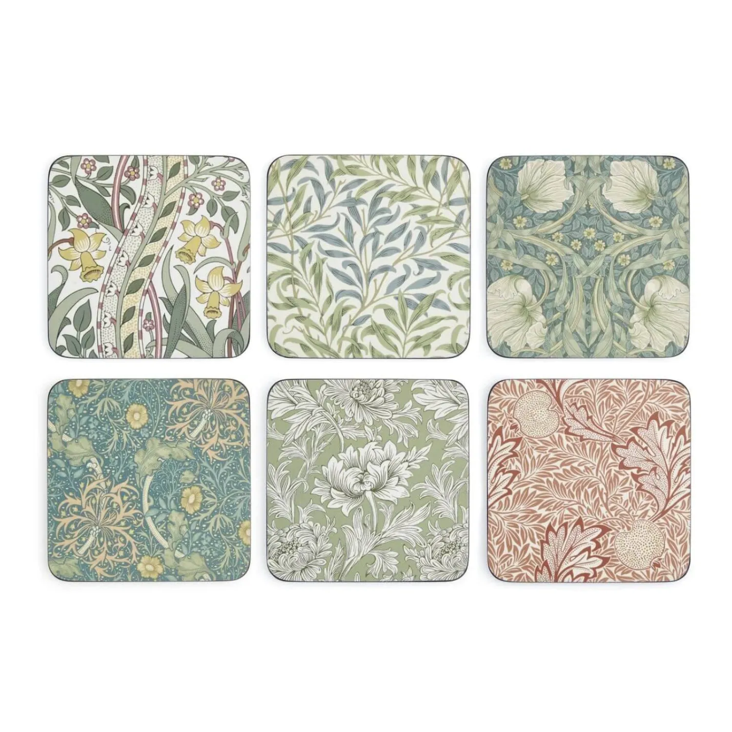 Morris u0026 Co Morris & Co Set of 6 Coasters - Assorted