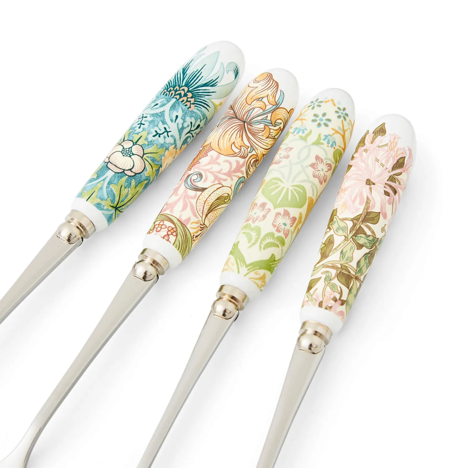Morris u0026 Co Morris & Co Set Of Four Pastry Forks With Porcelain Handle