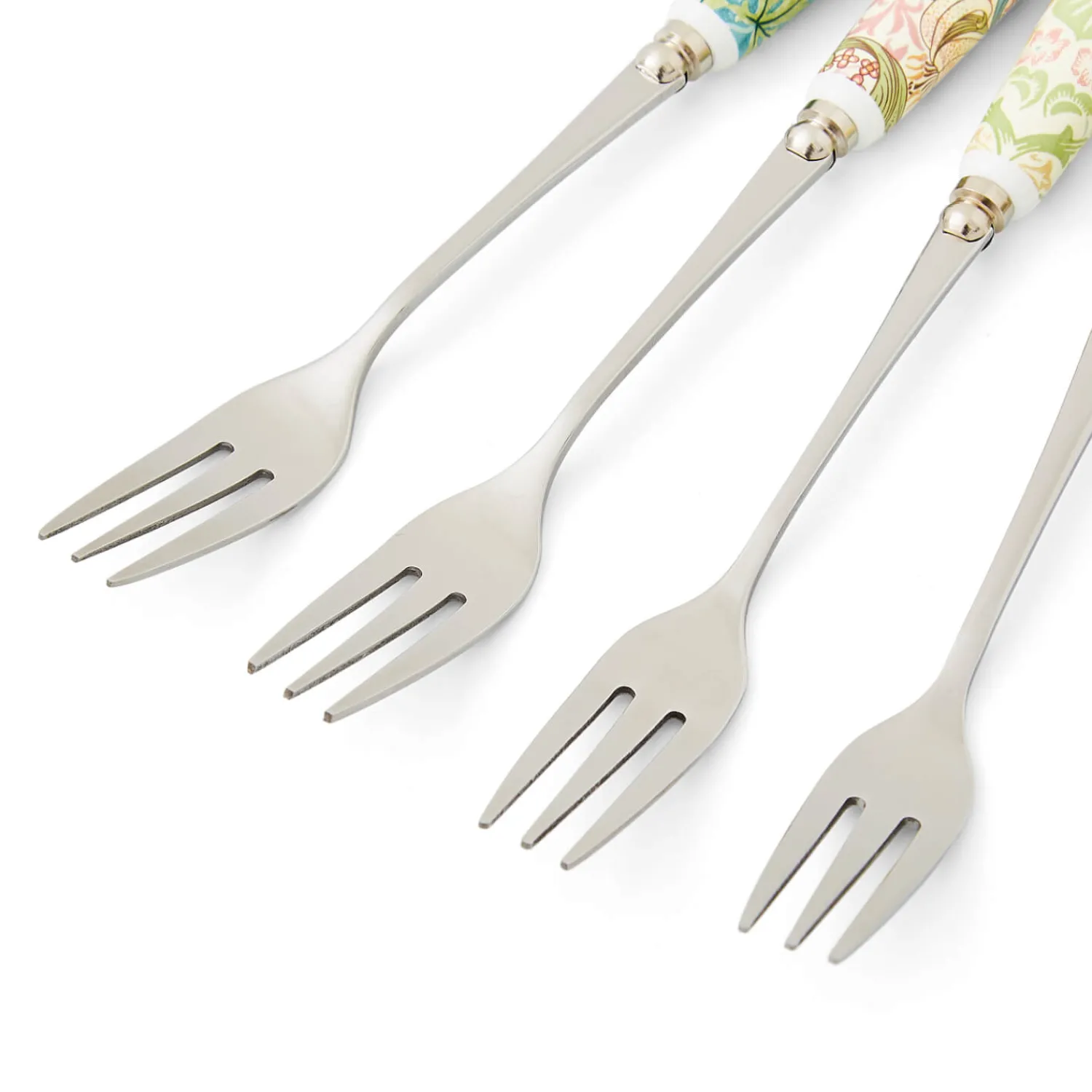 Morris u0026 Co Morris & Co Set Of Four Pastry Forks With Porcelain Handle