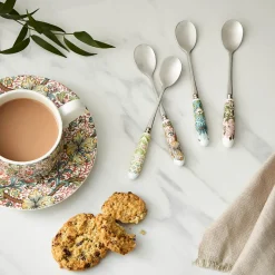 Morris u0026 Co Morris & Co Set Of Four Tea Spoons With Porcelain Handle