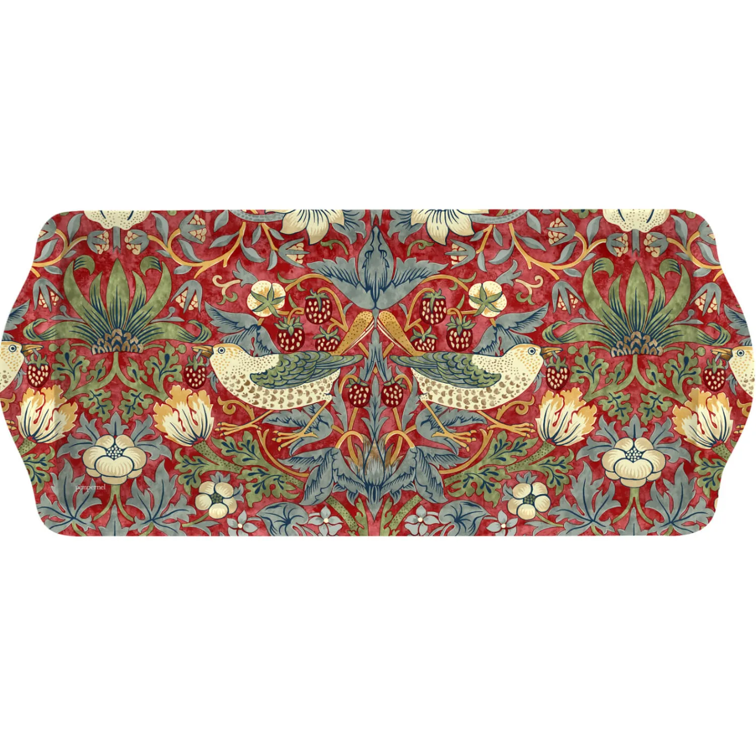Morris u0026 Co Morris & Co Strawberry Thief Sandwich Tray - Red
