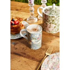 Morris u0026 Co Morris & Co Strawberry Thief 340ml Porcelain Mug - Indigo