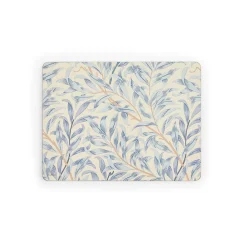 Morris u0026 Co Morris & Co Willow Bough Set Of Six Placemats - Blue