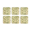 Morris u0026 Co Morris & Co Willow Bough Set Of Six Coasters - Green