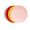 NAVIGATE Strawberries & Cream Set of 4 Reusable Plates in Mixed Colours