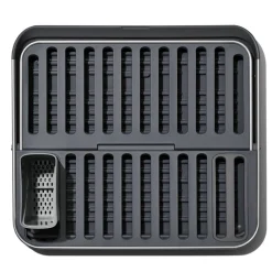 OXO Good Grips Aluminium Fold Flat Dish Rack - Grey