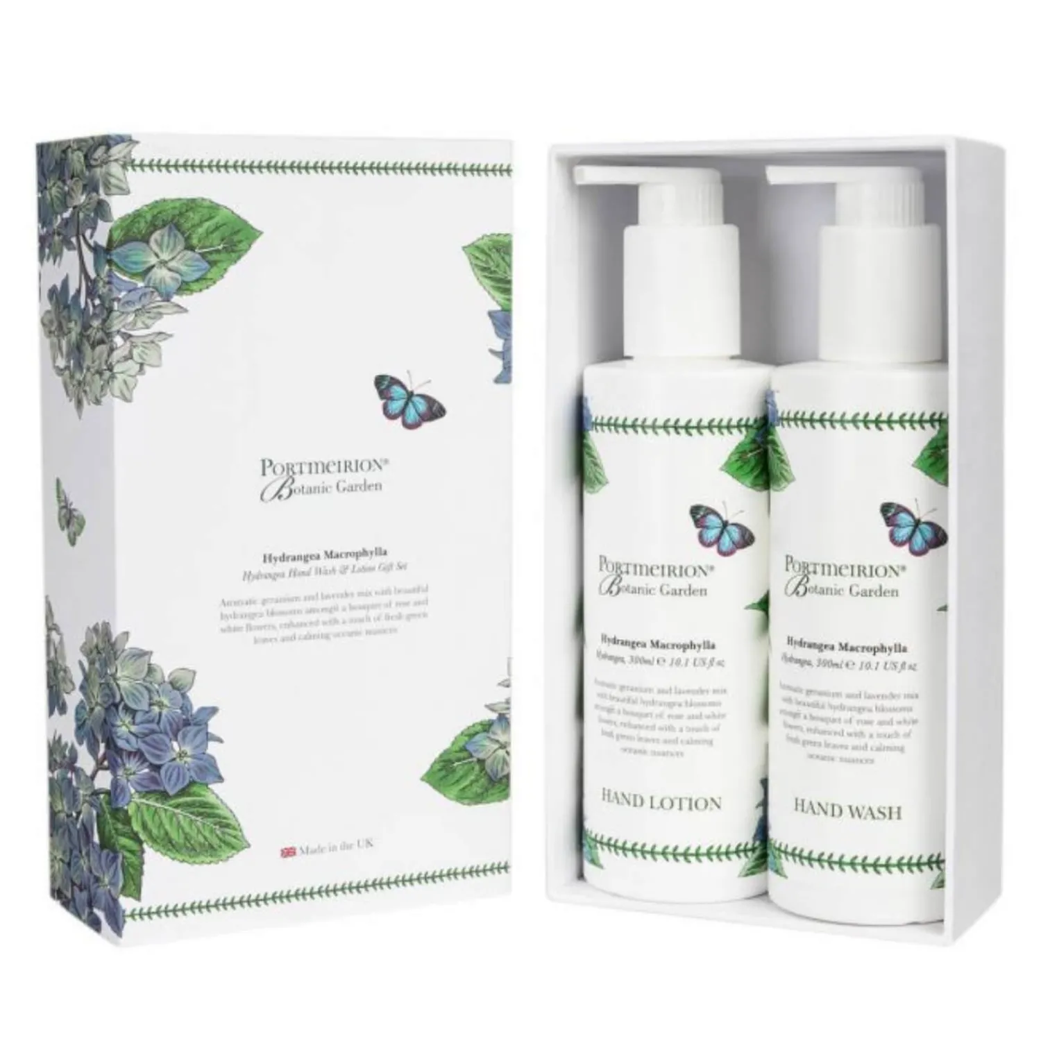 Botanic Garden Portmeirion Hand Wash & Lotion Gift Set - Hydrangea