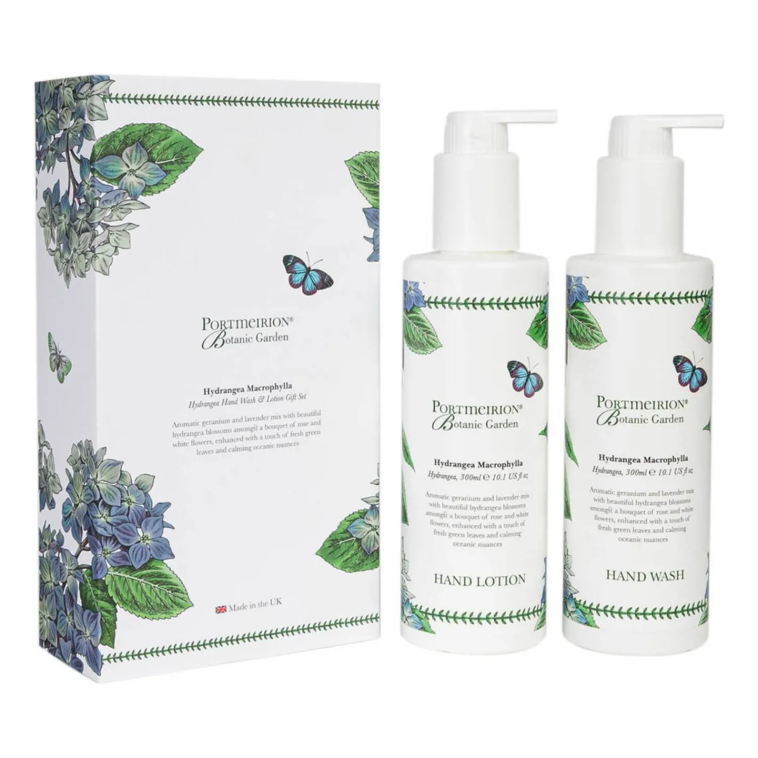 Botanic Garden Portmeirion Hand Wash & Lotion Gift Set - Hydrangea