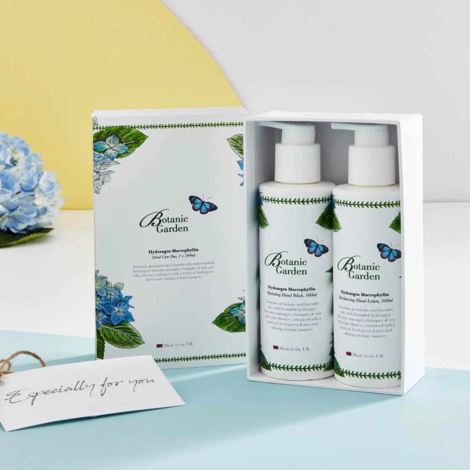 Botanic Garden Portmeirion Hand Wash & Lotion Gift Set - Hydrangea
