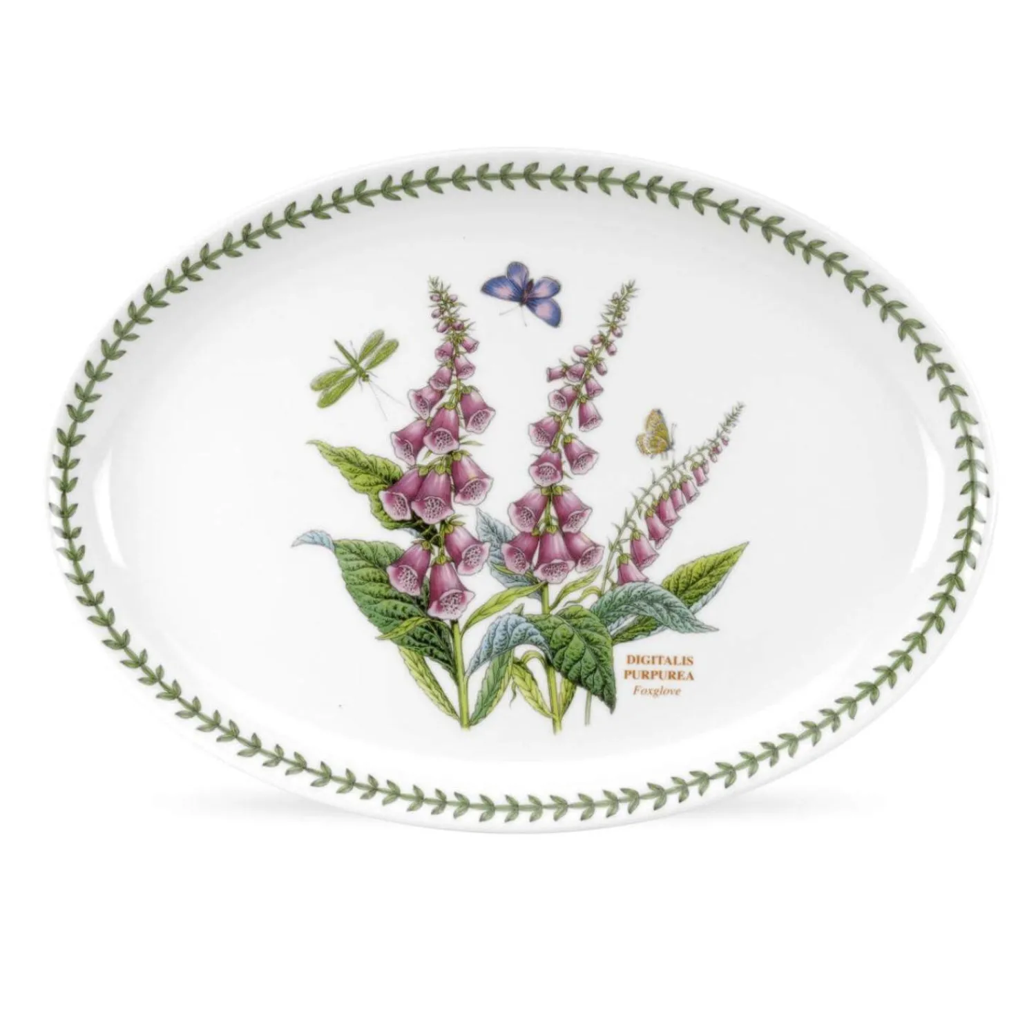 Botanic Garden Portmeirion 13" Oval Platter - Foxglove