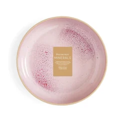 PORTMEIRION Minerals Stoneware 22.2cm Low Bowl - Rose Quartz