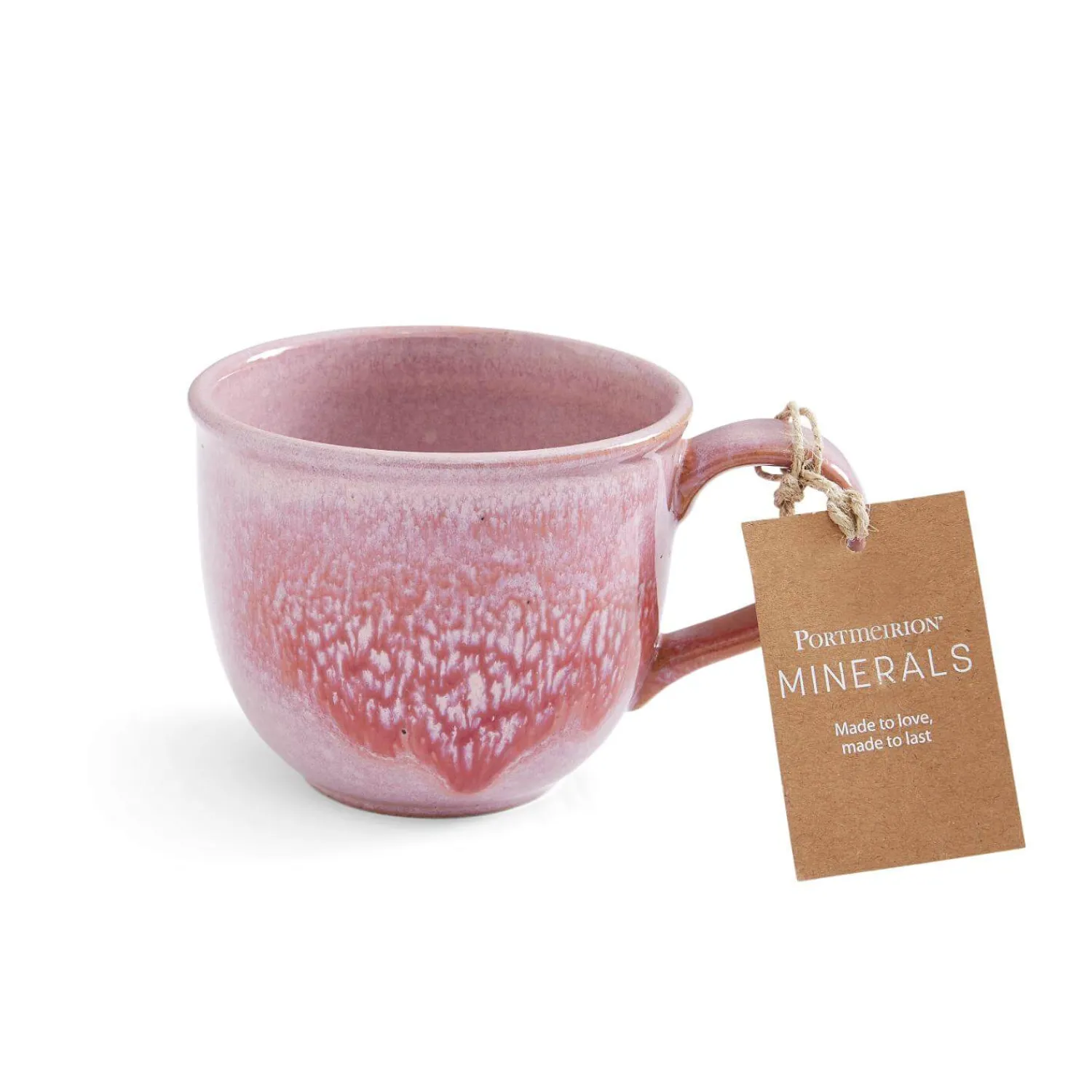 PORTMEIRION Minerals Stoneware 300ml Mug - Rose Quartz