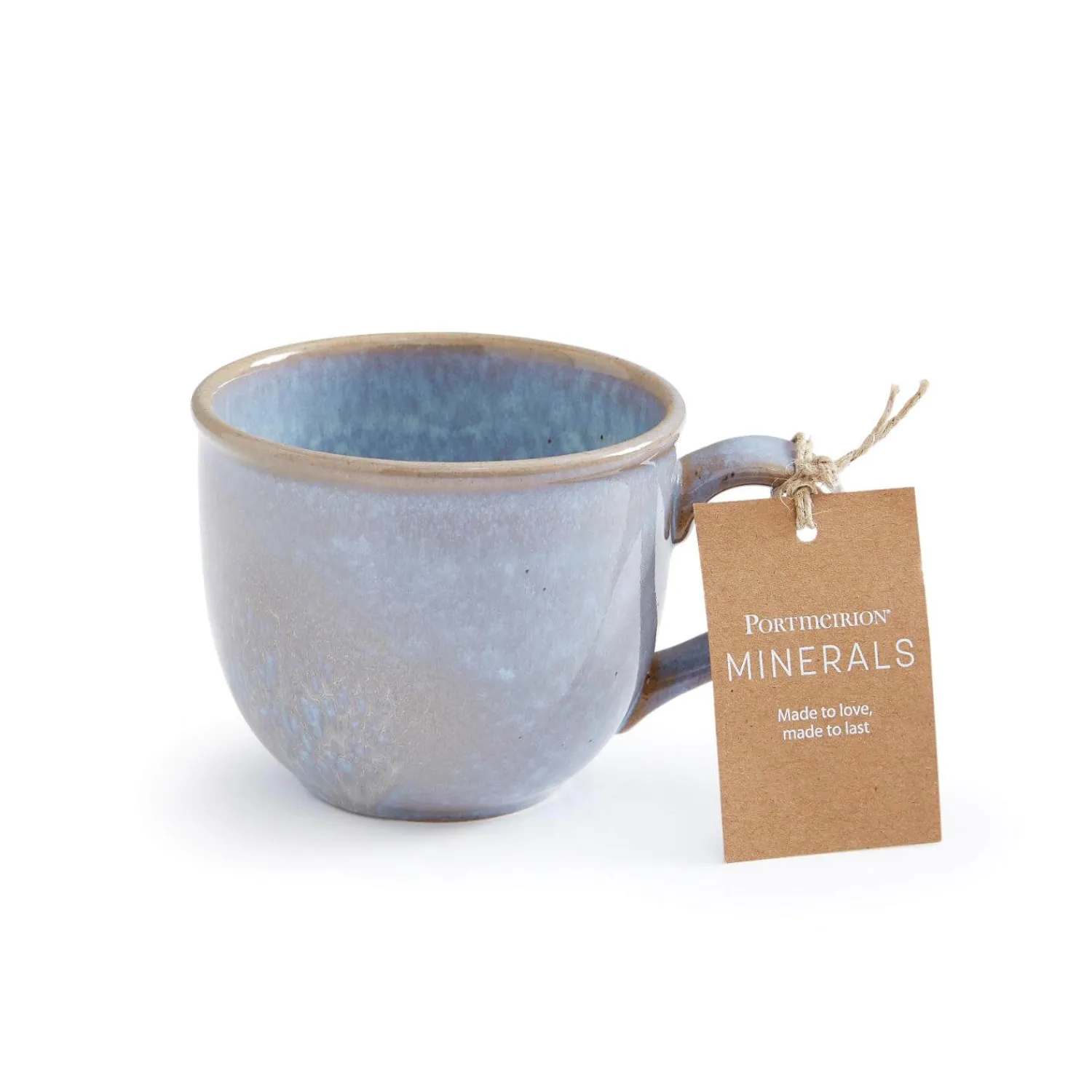 PORTMEIRION Minerals Stoneware 300ml Mug - Aquamarine