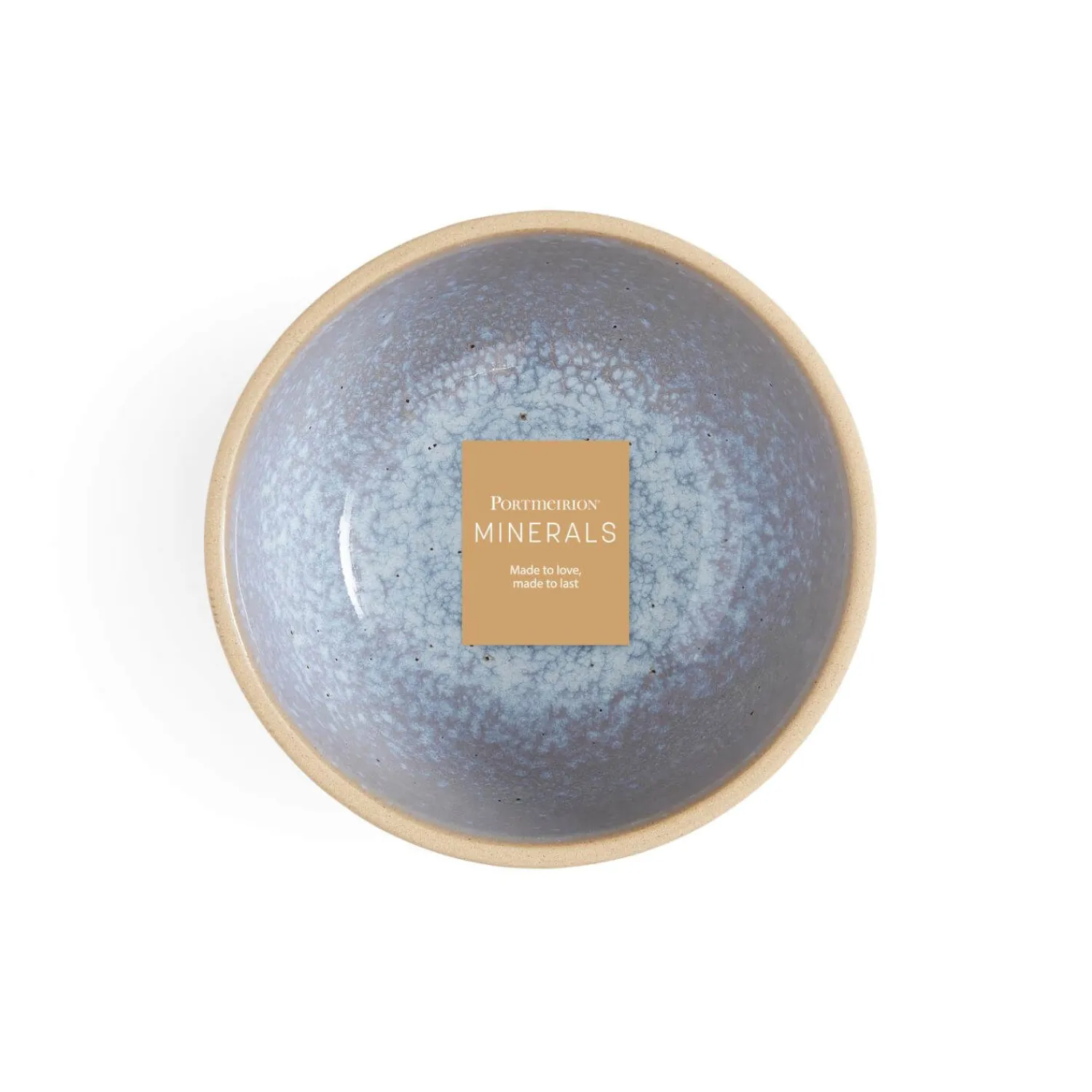 PORTMEIRION Minerals Stoneware 15.2cm Medium Bowl - Aquamarine