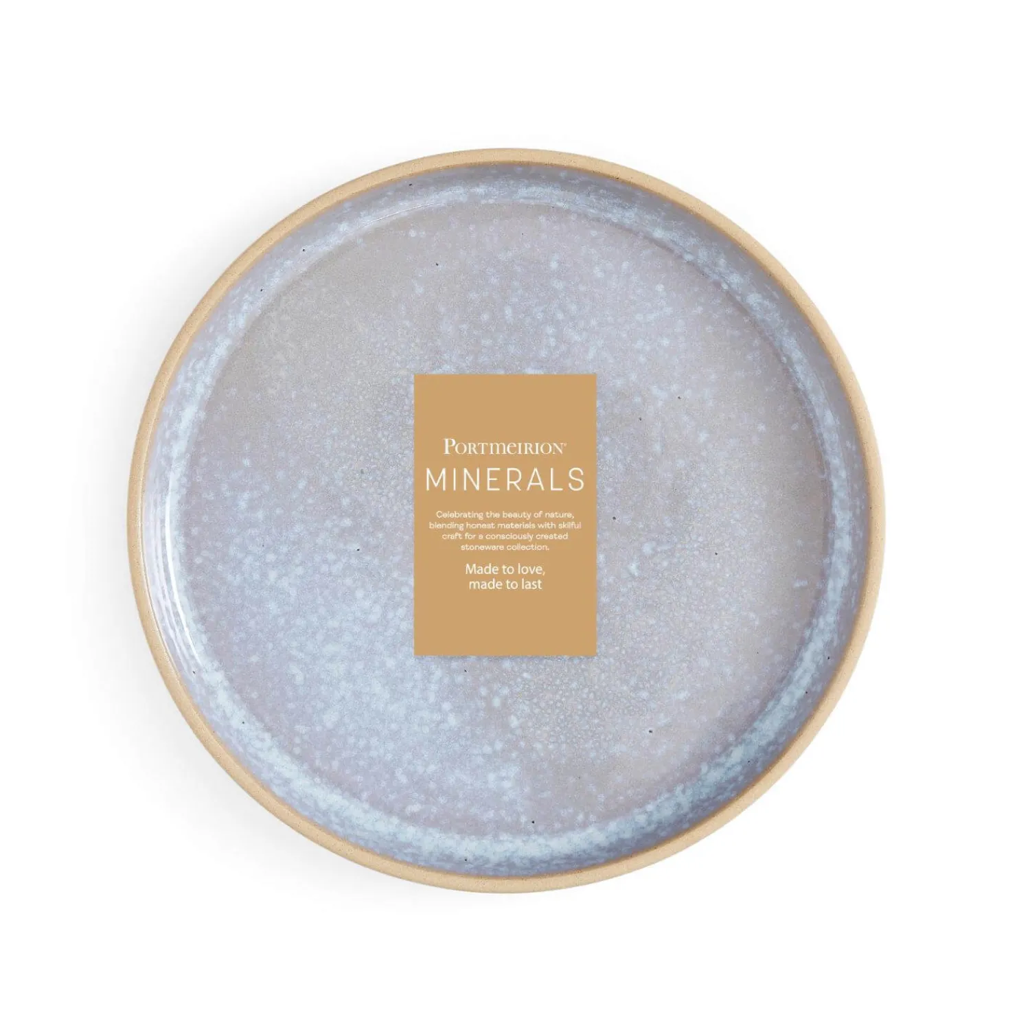 PORTMEIRION Minerals Stoneware 21.7cm Side Plate - Aquamarine
