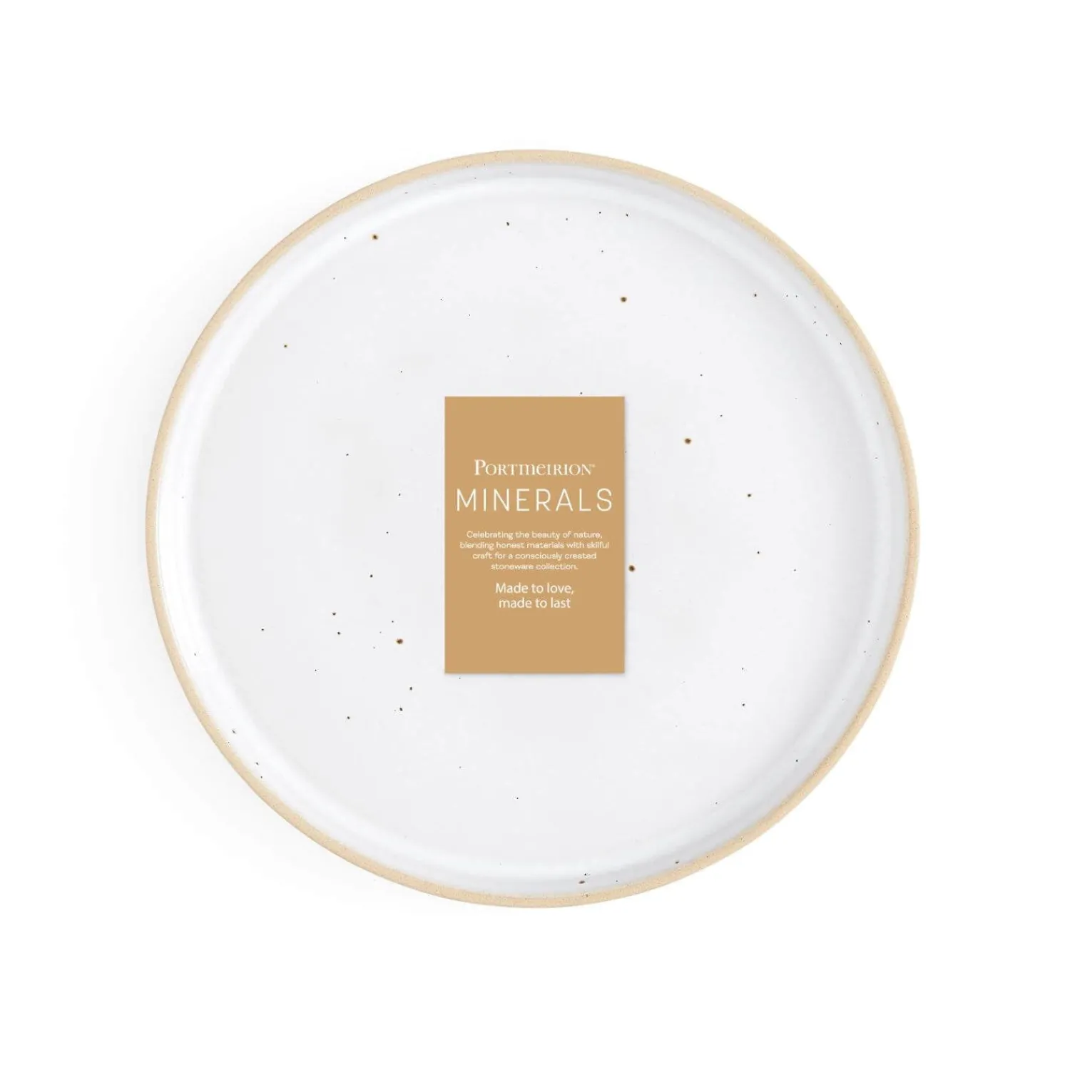PORTMEIRION Minerals Stoneware 26.6cm Dinner Plate - Moonstone