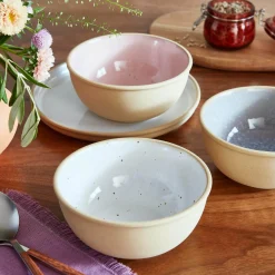 PORTMEIRION Minerals Stoneware 15.2cm Medium Bowl - Moonstone