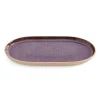 PORTMEIRION Minerals Stoneware 30.4cm Medium Oval Platter - Amethyst