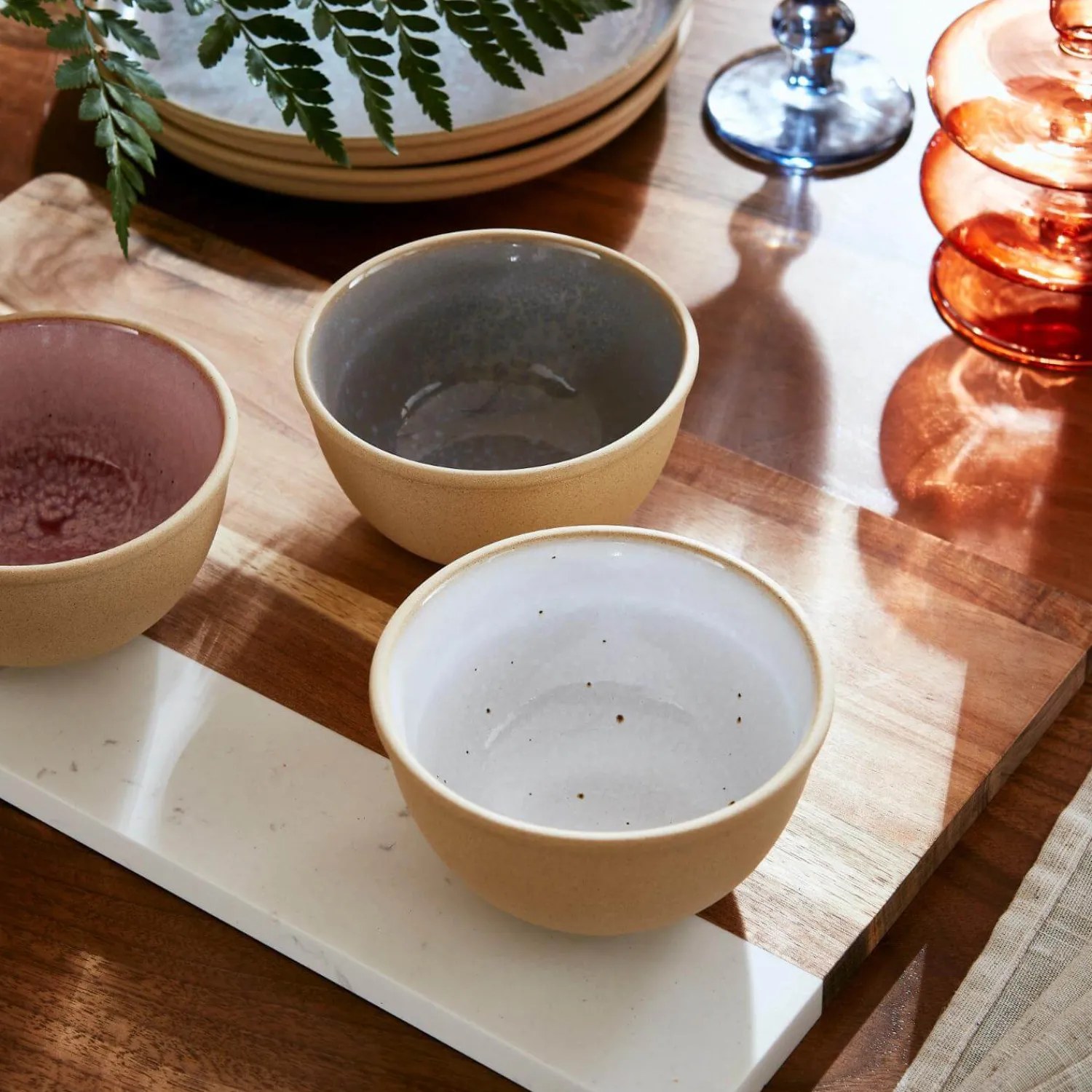PORTMEIRION Minerals Stoneware 11.4cm Small Bowl - Moonstone