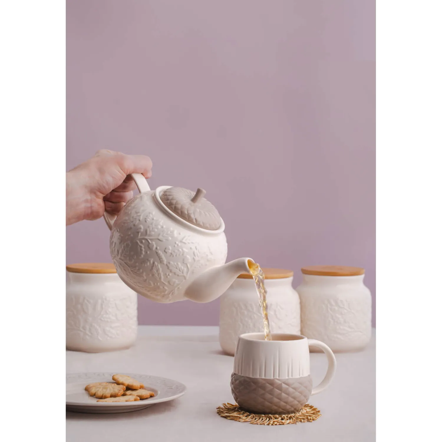 Price u0026 Kensington Price & Kensington Acorn Tea Storage Jar