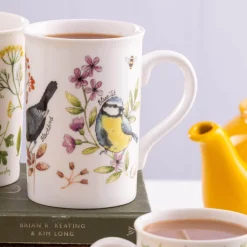 Price u0026 Kensington Price & Kensington Garden Birds Fine China 300ml Mug - Honeysuckle