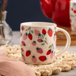 Price u0026 Kensington Price & Kensington 340ml Fine China Mug - Strawberries