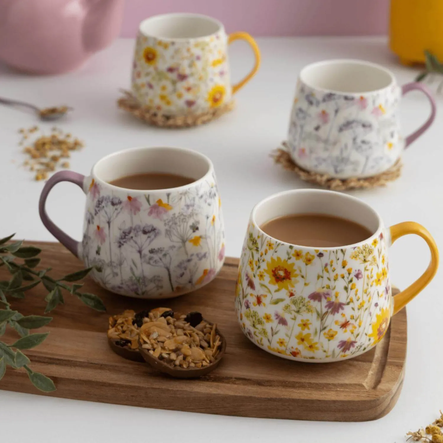 Price u0026 Kensington Price & Kensington 425ml Fine China Mug - Sunflower