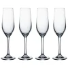 Ravenhead Kings Set of 4 20cl Crystal Flute Glasses