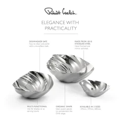 Robert Welch Cascade 18|10 Mirror Polished Stainless Steel Dish - Medium