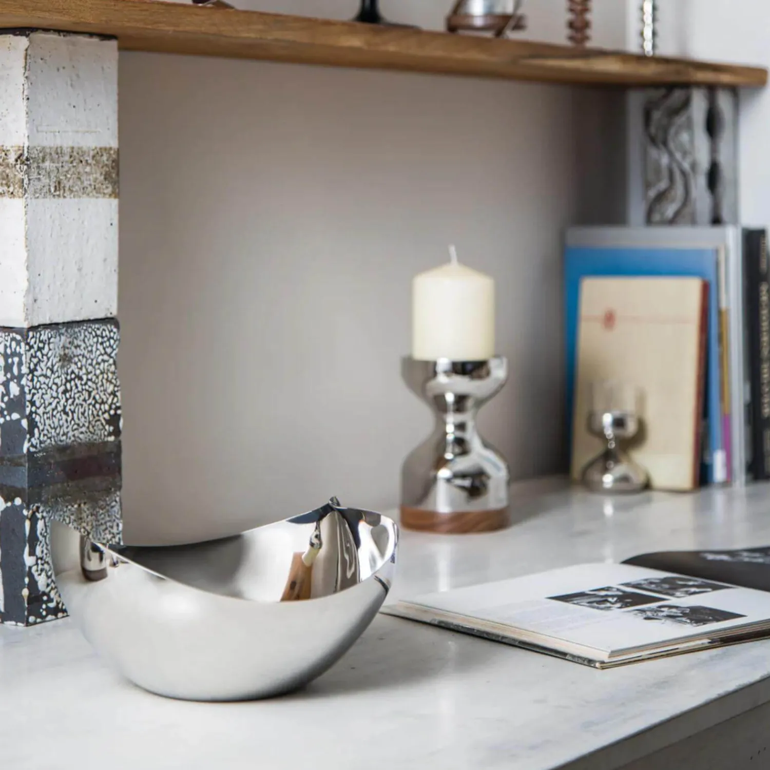 Robert Welch Drift 18|10 Mirror Polished Stainless Steel Medium Serve Bowl