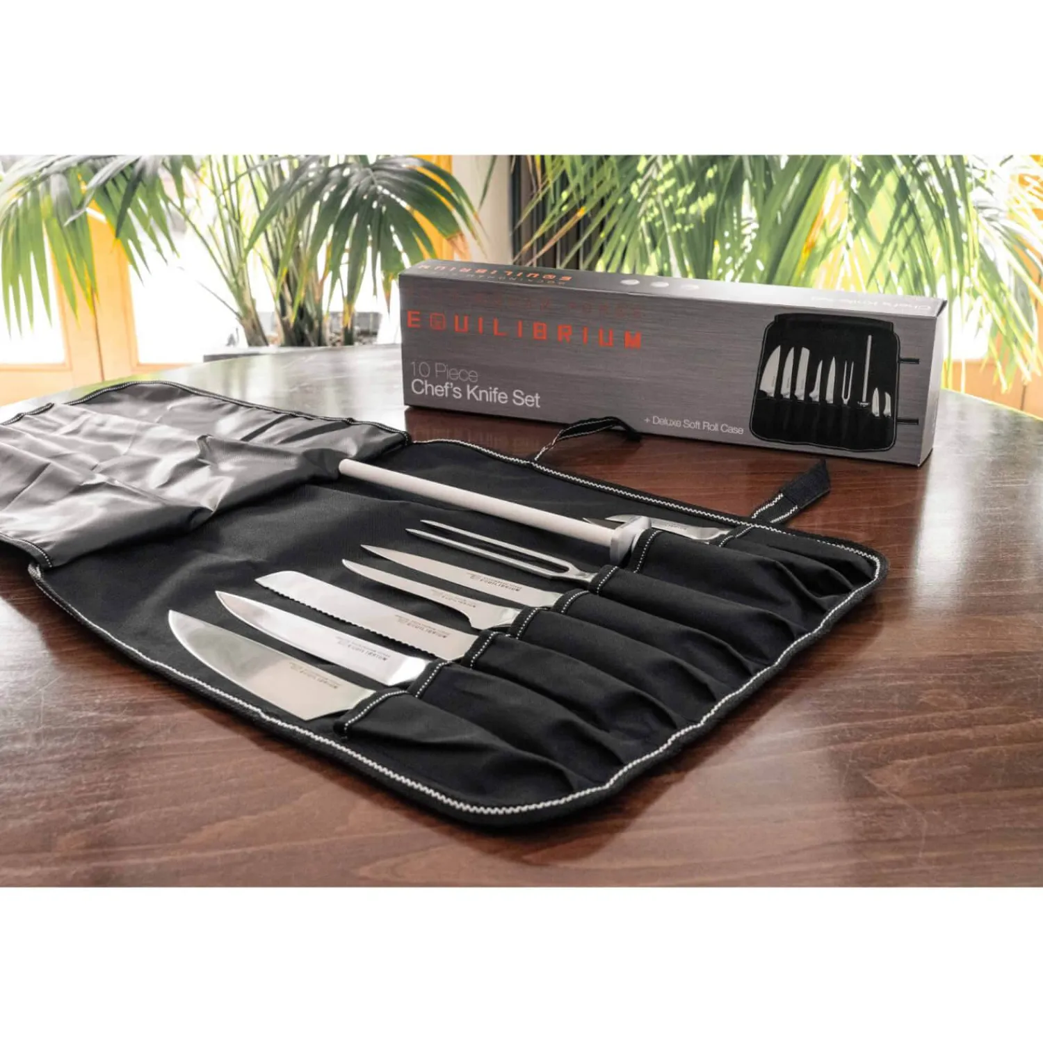 Rockingham Forge Equilibrium Fluted Santoku Knife - 18cm