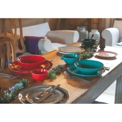 Rose u0026 Tulipani Rose & Tulipani Concerto Verde Acqua Tiffany Green Salad Bowl - 26cm