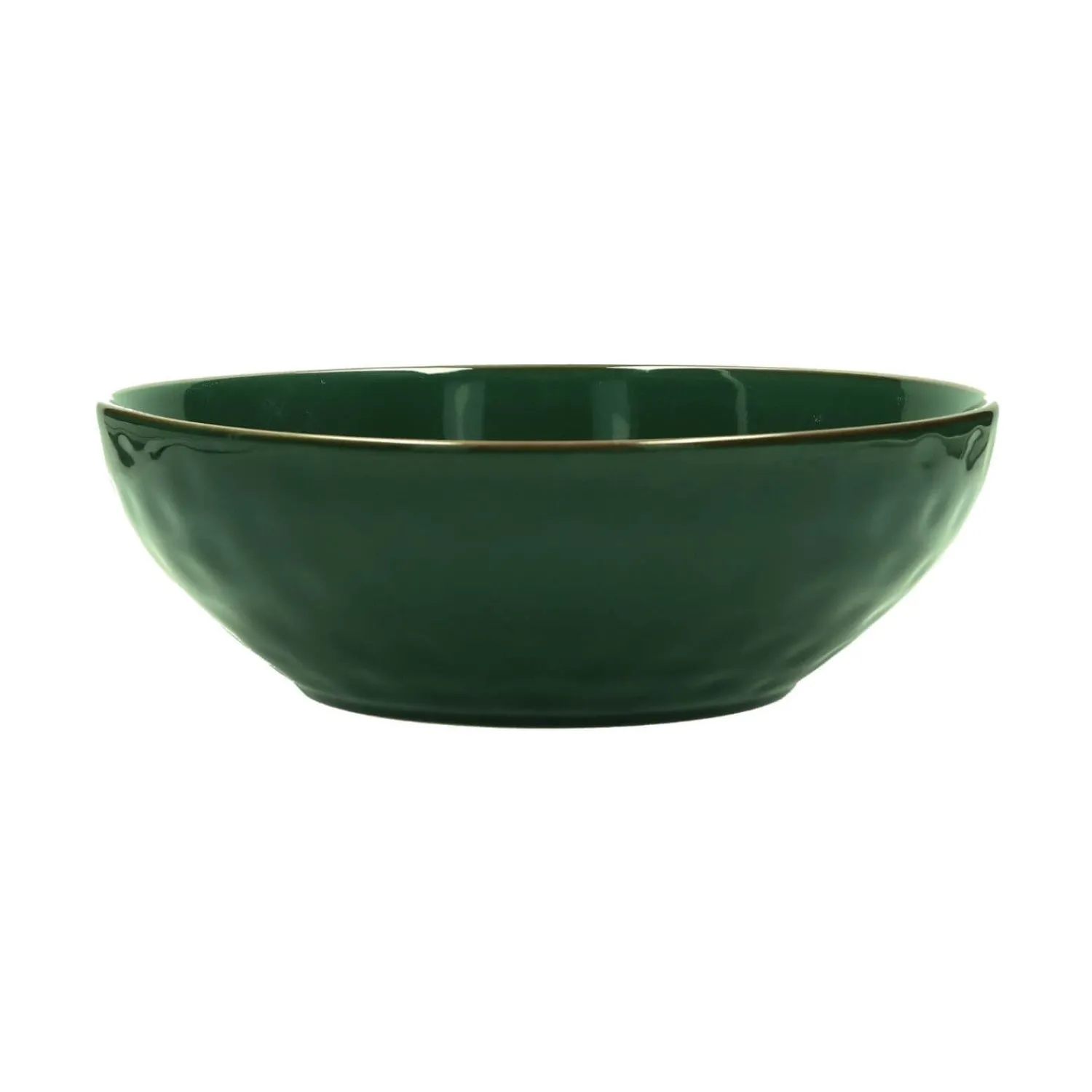 Rose u0026 Tulipani Rose & Tulipani Concerto Verde Bosco Forest Green Salad Bowl - 26cm