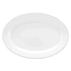 ROYAL WORCESTER Serendipity Platinum Oval Platter - White