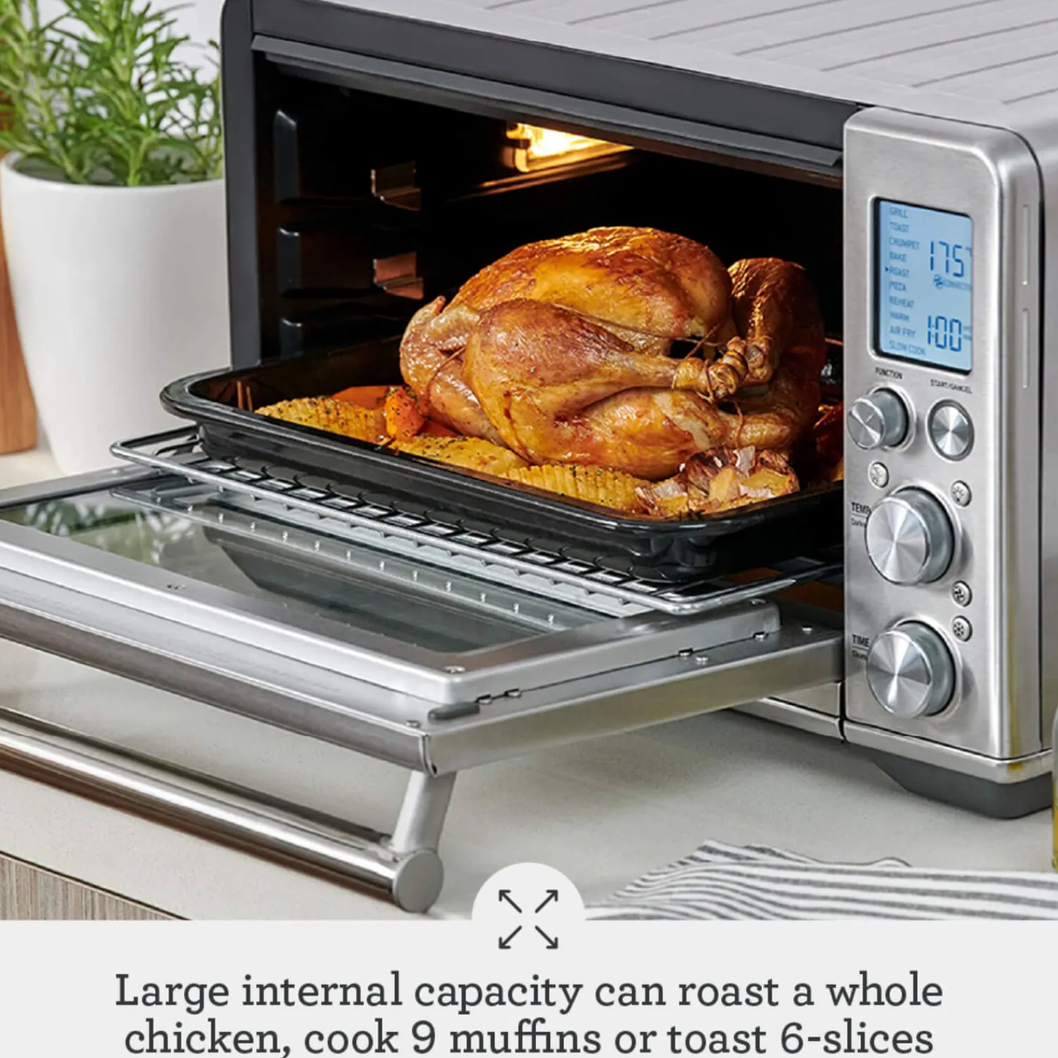 Sage Appliances the Smart Oven Air Fryer - Brushed Stainless Steel