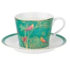 Sara Miller London Chelsea Tea Cup & Saucer - Green