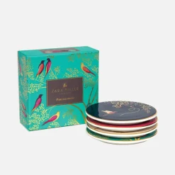 Sara Miller London Chelsea 4-Piece Ceramic Coaster Set