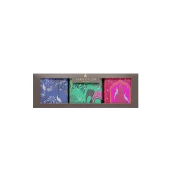 Sara Miller London India Set of 3 Square Tin Caddies