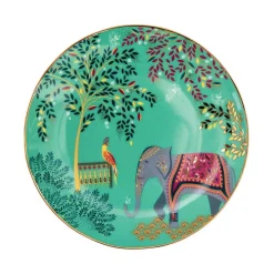 Sara Miller London India Set Of 4 Cake Plates - Assorted
