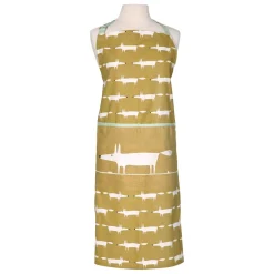 SCION Living Mr Fox 100% Cotton Adult Apron - Ochre