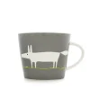 SCION Living Mr Fox 350ml Porcelain Mug - Charcoal & Lime