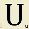 Scrabble Letter U Coaster