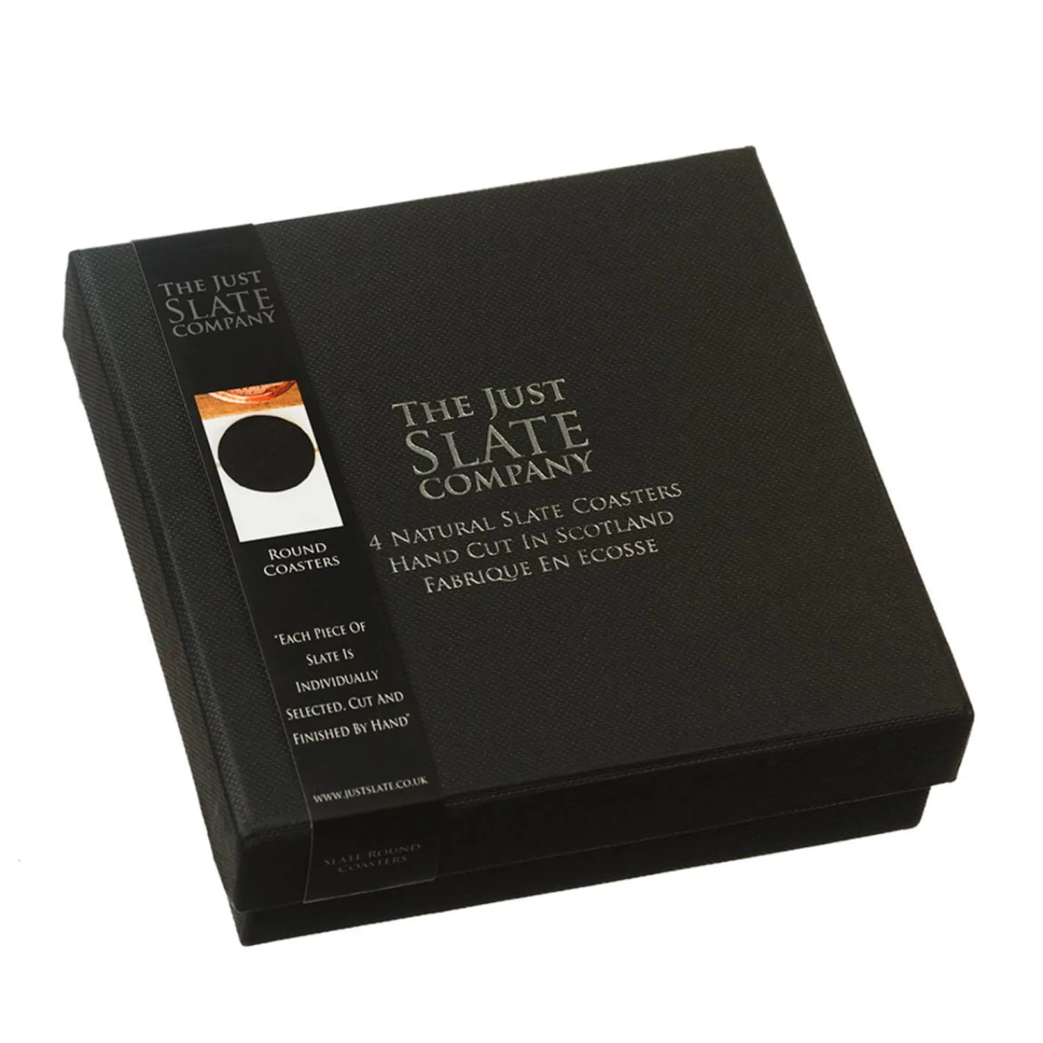 Selbrae House Set of 4 Slate Coasters - Round
