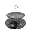 Selbrae House Slate 2-Tier Cake Serving Stand - Bee