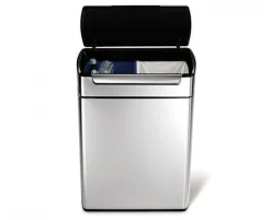 Simplehuman Touch Bar Recycling Kitchen Bin - 48 Litre