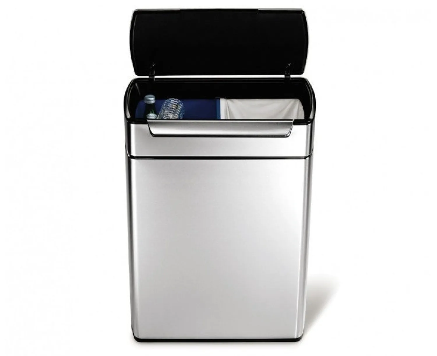 Simplehuman Touch Bar Recycling Kitchen Bin - 48 Litre