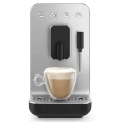 Smeg BCC12BLMUK Bean To Cup Coffee Machine with Steam Wand - Matte Black