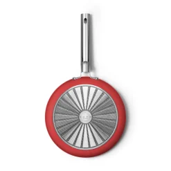 Smeg Cookware 28cm Non-Stick Frying Pan - Red