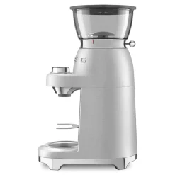 Smeg EMC02BLMUK Mini Pro Espresso Matte Black Coffee Machine & CGF02SSUK Mini Pro Stainless Steel Coffee Grinder